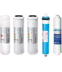 APEC FILTER-MAX90 US Made 90 GPD Complete Replacement Filter Set