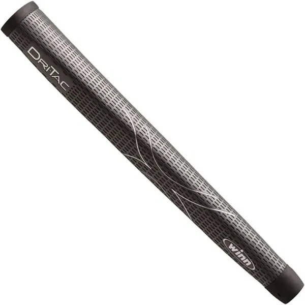 Winn DriTac Midsize Pistol Putter Golf Grip, Dark Gray