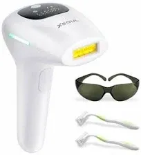 XSOUL At-Home IPL Hair Removal for Women and Men Permanent Hair Removal 999,999 Flashes Painless Hair Remover on Armpits Back Legs Arms Face Bikini