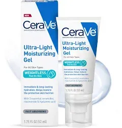 CeraVe Ultra-Light Facial Moisturizing Gel, Fragrance Free - 1.75 FL Oz (C1)