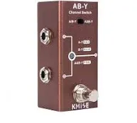 Kmise Aby Pedal,Box Line Selector AB Switch,Electric Guitar Effects Pedal Mini Single Type DC 9V True Bypass