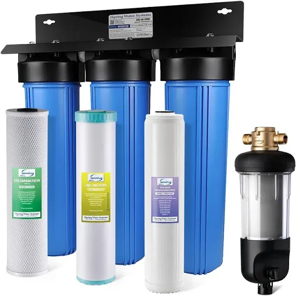 iSpring Whole House Water Filter System WGB32B-KDS+WSP50J