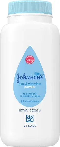 Johnson's Baby Powder Cornstarch Aloe& Vitamin E