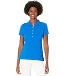 Tommy Hilfiger Women's Short Sleeve Polo - Cerulean Blue - S