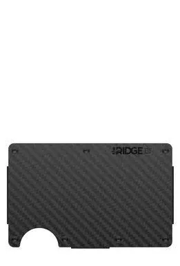 The Ridge RFID Blocking Wallet with Cash Strap - Carbon Fiber 3k Weave