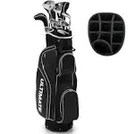 Ladies Womens Complete Golf Clubs Set 10 Pieces Includes Alloy Driver Black