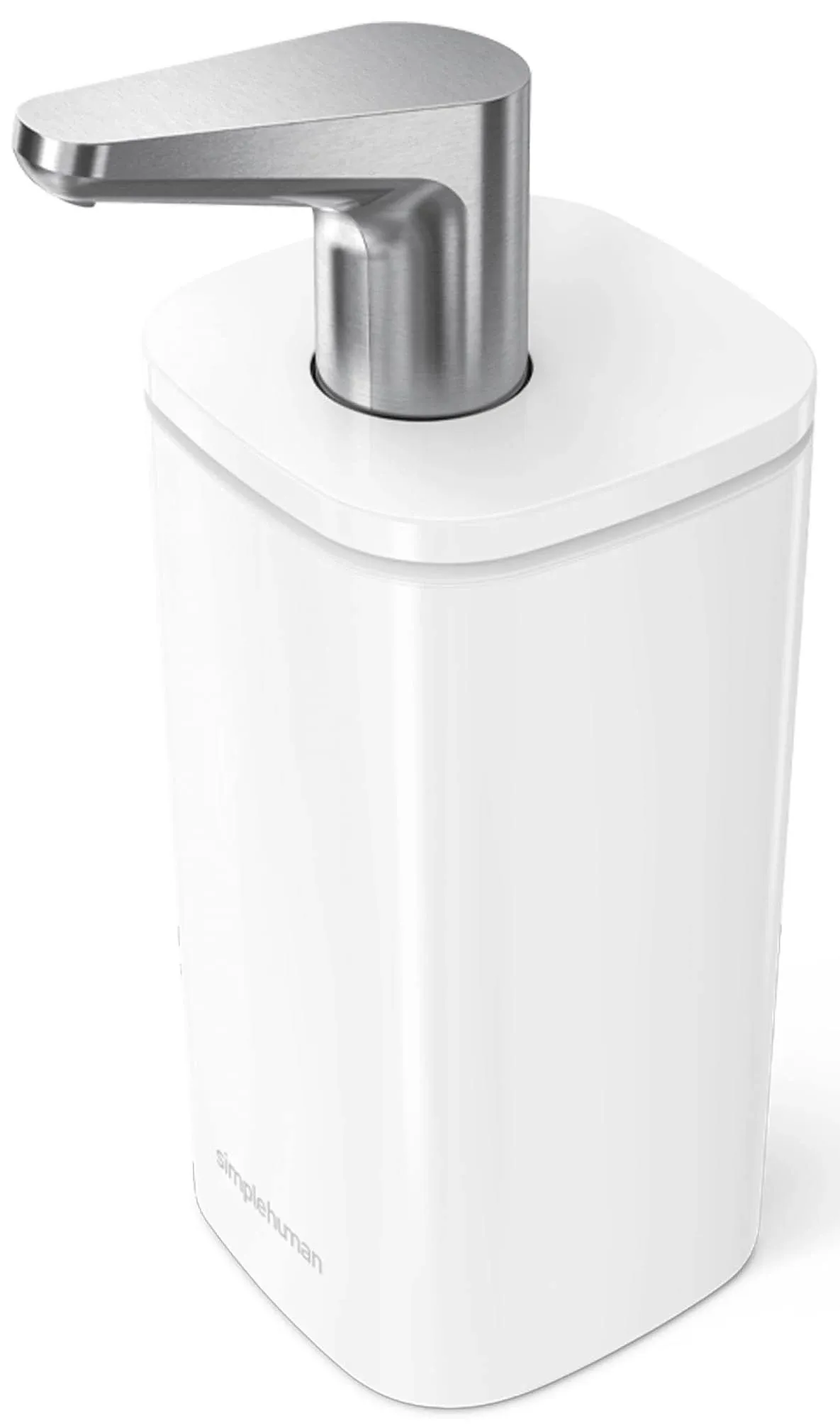 simplehuman 10 oz. White Steel Pulse Pump