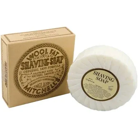 Mitchell's Wool Fat Shaving Soap Refill 125g