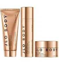 JLO BEAUTY The Ultimate Body Trio | Includes 4.2 fl oz Booty Balm, 4 fl oz Body Serum & 6.7 fl oz Body Cream | Brightens, & Firms for Smooth Skin