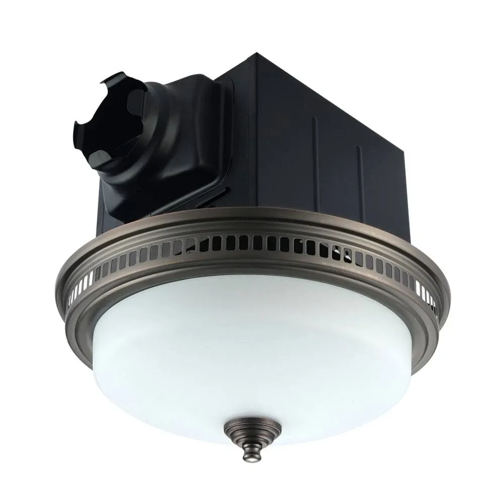 Akicon Ultra Quiet Bathroom Exhaust Fan with LED Light and Nightlight 110CFM 1.5 Sone Oil Rubbed Bronze Finish CFL