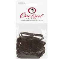 (2) Pack - One Knot Equestrian Hairnet, Dark Brown and 2 Hair Ties - NEW