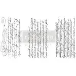 Prima Redesign Secret Letter Script Small Transfer Furniture Craft Rub On 6x12