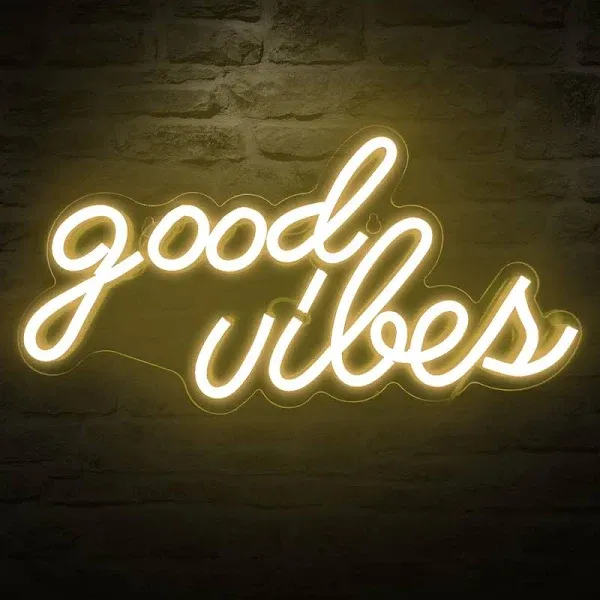 Good Vibes Neon Sign Bedroom Decor Room Wedding Decor Neon Light Home Decor