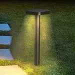 Solar LED Path Lights, Square, Dusk To Dawn