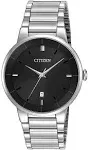 Citizen Men's Bracelet Watch - Quartz Black Dial Stainless Steel | BI5010-59E