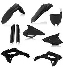 Acerbis 2861800001 Full Plastic Kit - Black Front | Rear | Side 1403-3346