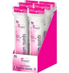 Swisspers Hypoallergenic 100% Cotton Rounds