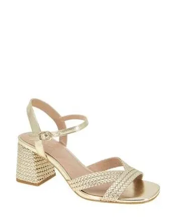 BCBGeneration Women's Dahlia Woven Metallic Dress Sandals