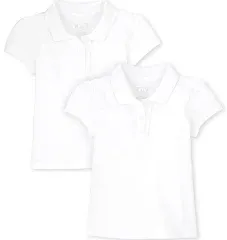 The Children's Place Toddler Girls Uniform Ruffle Pique Polo