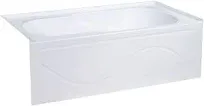 Swiss Madison Ivy 60" x 30" Right-Hand Drain Alcove Bathtub with Apron