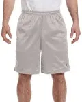 Champion Mesh Shorts with Pockets, Athletic Grey - 2XL