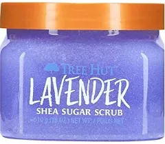 Tree Hut Lavender Shea Sugar Scrub Lavender &amp; Vanilla 18 Oz - Cracked Lid