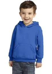 Port & Company CAR78TH Toddler Core Fleece Pullover Hooded Sweatshirt - Navy - 2T