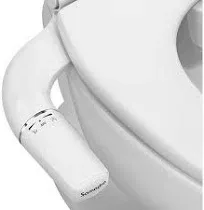 SAMODRA Ultra-Slim Bidet Attachment for Toilet - Dual Nozzle (Frontal & Rear Wash) Hygienic Bidets for Existing Toilets - Adjustable Water Pressure