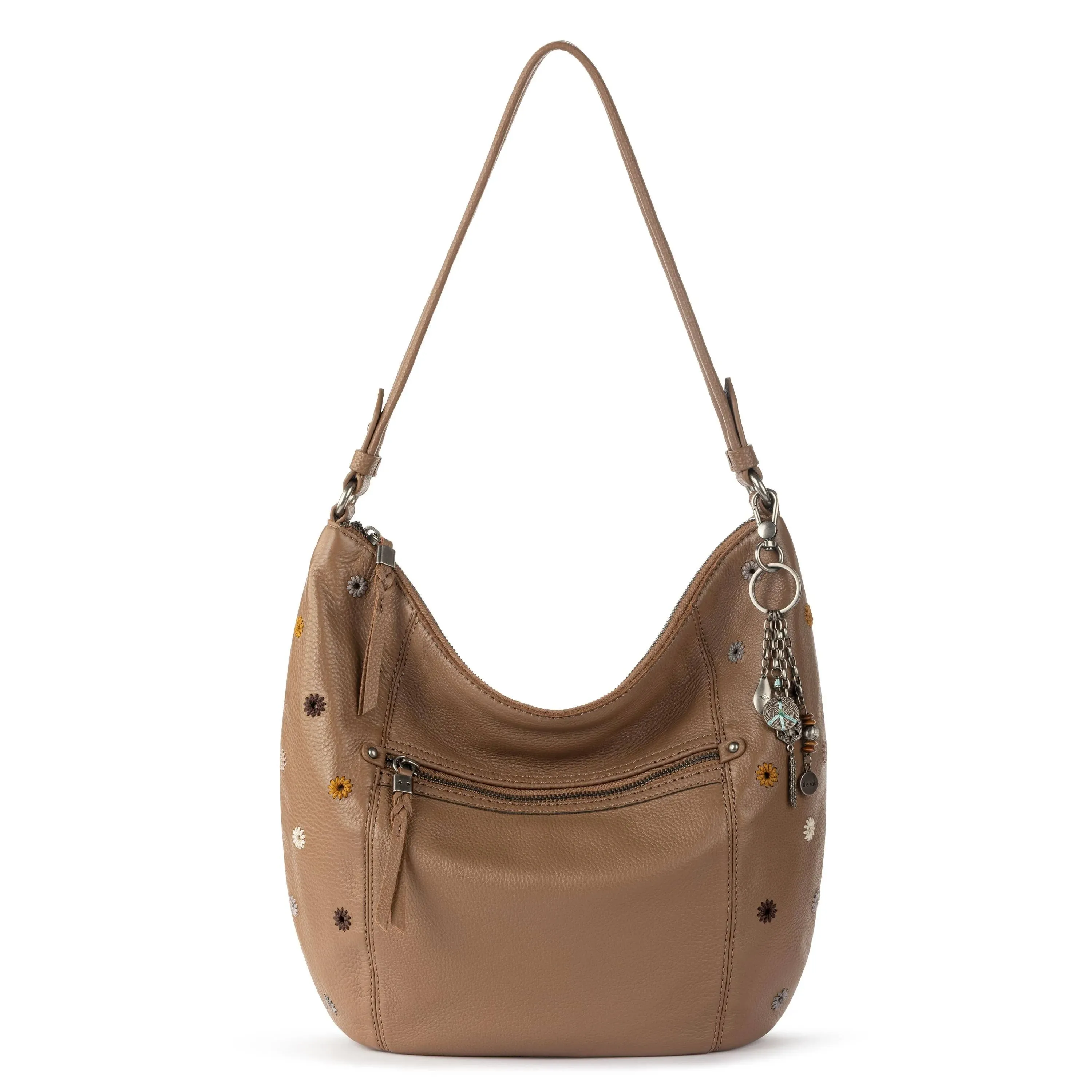 The Sak Sequoia Hobo Bag | Leather - Chestnut Multi Eyelet