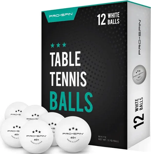  Ping Pong Balls - White 3-Star Table Tennis Balls | High-Performan<wbr/>ce 60-Pack