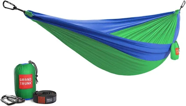 Grand Trunk Hammock Double Deluxe Hanging Straps Tree Safe State Park Compliant