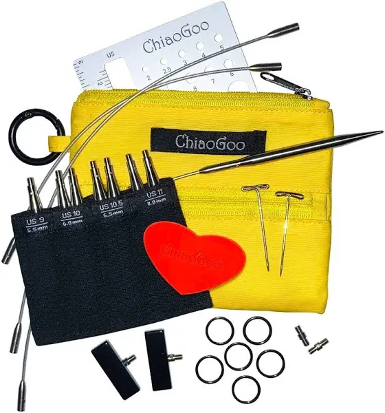 ChiaoGoo TWIST Shorties Set 3&#034;-Size US 9-11/5.5-8mm