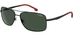 CARRERA 8040/S R80 M9 Sunglasses Matte Ruthenium Frame Gray Polarized Lens 60mm