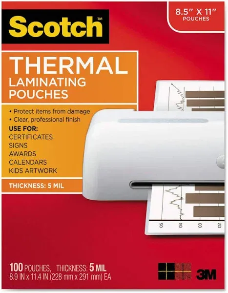 Scotch Thermal Laminating Pouches