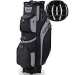 14 Way Golf Cart Bag for Push Bag Classy Design Full Length with Cooler Rain Hood Putter Well