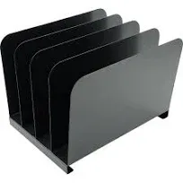 Huron Organizer Vertical 4 Slot, Black Steel