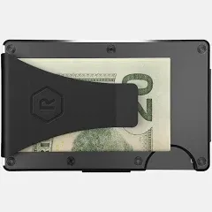 The Ridge Wallet - Aluminum/Black Money Clip