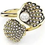 Swarovski Idyllia Open Crystal Pearl Shell Ring