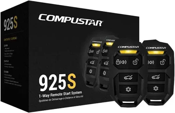 Compustar CS925s 1-way Remote Start System 1500 feet