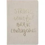 Fabric Journal - Strong Beautiful Brave Courageous