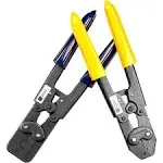 American Autowire 510587 Splice Clip Single &amp; Double Crimper Set 20 gauge to 10