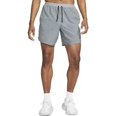 Nike Men's Stride Dri-Fit 7" Unlined Running Shorts Grey