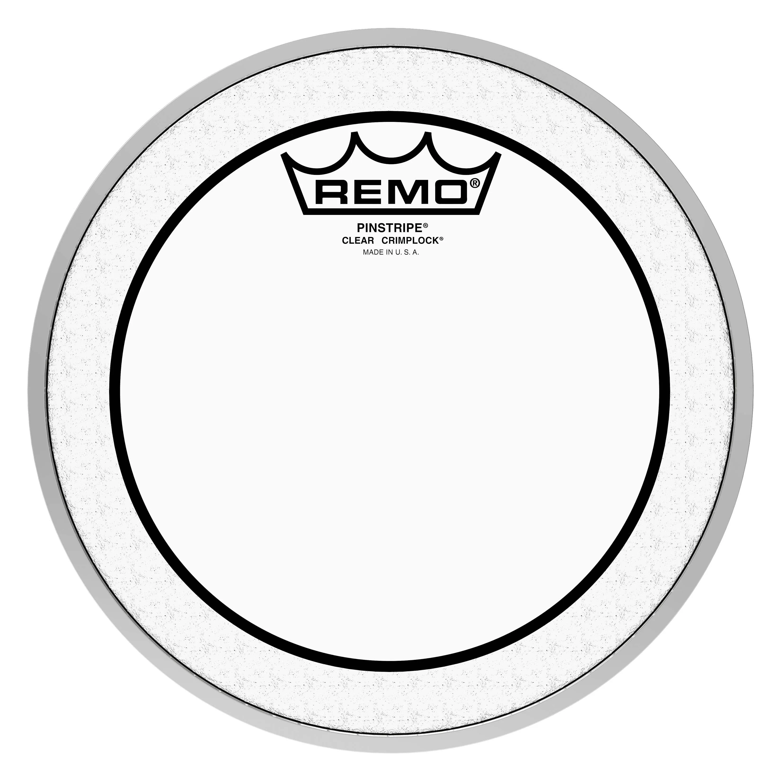 Remo Pinstripe Clear Crimplock Marching Tenor Drumhead - 8"