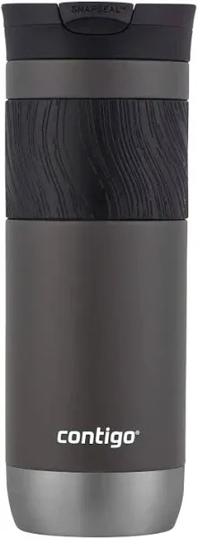 Contigo SnapSeal Byron Stainless-Steel Travel Mug, Black - 24 oz