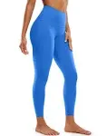 CRZ Yoga Women's Yoga Lounge High Rise Butterluxe Yoga Leggings 25'' Sparkle Blue / L