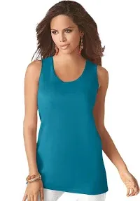 Roaman's Plus Size Women's Scoopneck Tank