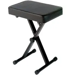 Keyboard Bench Seat Padded Adjustable Stool Wide Music Digital Piano Folds