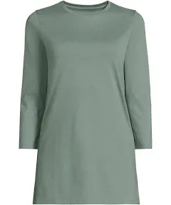 Lands' End Women's Petite Supima Crew Neck Tunic