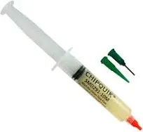 ChipQuik Tack Flux No Clean in A 10cc Syringe w/Plunger & Tip - SMD291