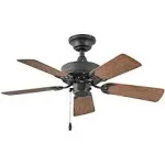 Hinkley Cabana 36" Ceiling Fan - Matte Black - 901836FMB-NWA